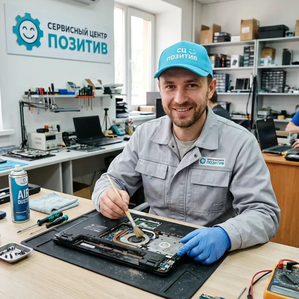 Чистка ноутбука от пыли в Пушкине | Замена термопасты