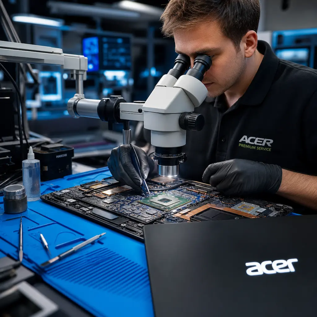 Замена видеокарты ноутбука Acer в Пушкине