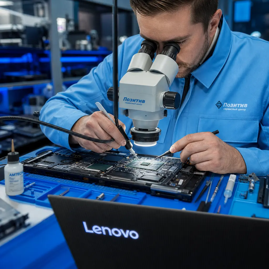 Замена видеокарты ноутбука Lenovo в Пушкине