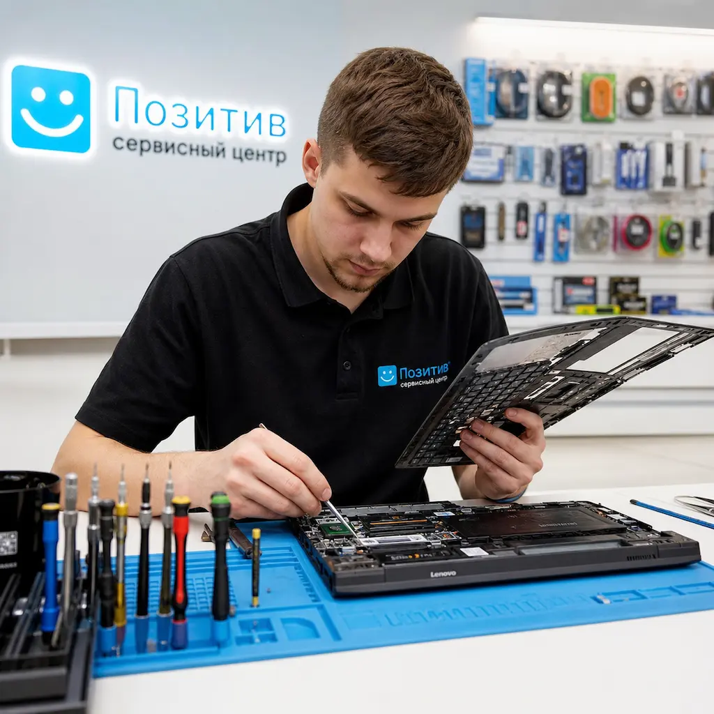 заменить клавиатуру на ноутбуке Lenovo в Пушкине