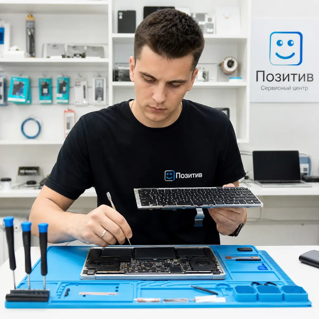 заменить клавиатуру на Apple Macbook в Пушкине