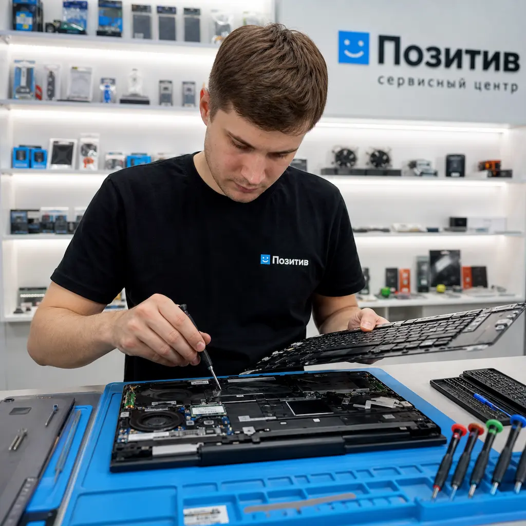 заменить клавиатуру на ноутбуке Samsung в Пушкине