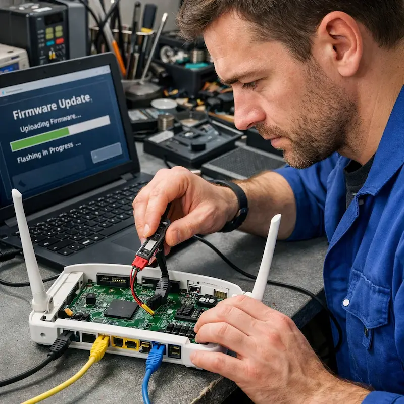 Обновление прошивки роутера в Пушкине