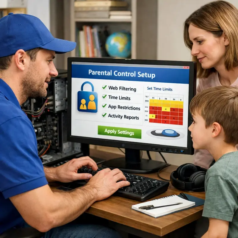 установка родительского контроля в Пушкине