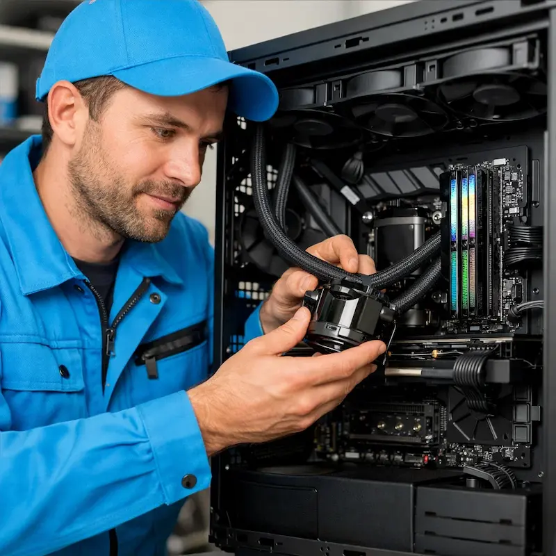 Установка СЖО на ПК в Пушкине