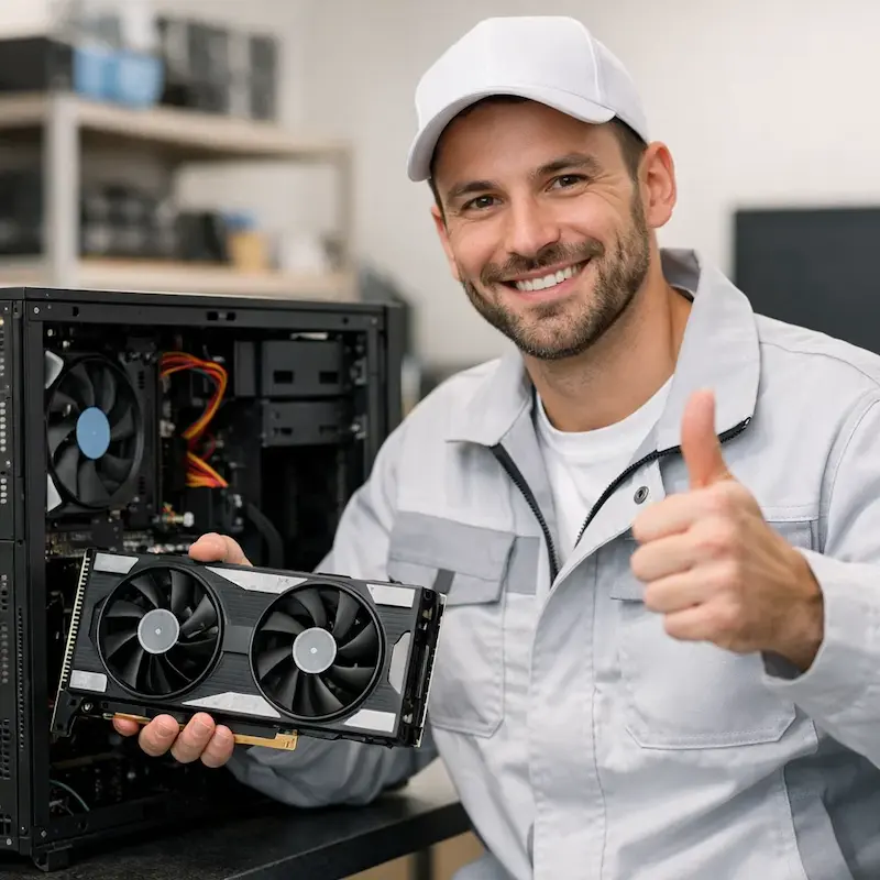 установка видеокарты на ПК в Пушкине