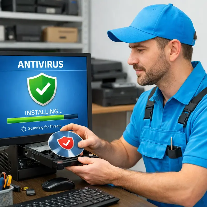 Установка антивируса в Пушкине на дому