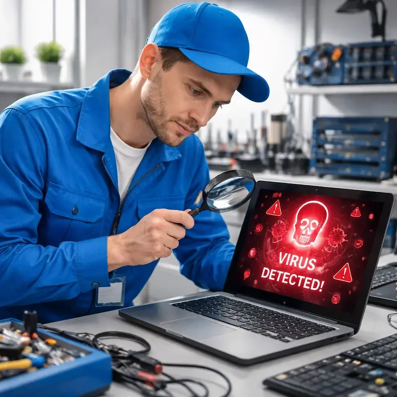 Поиск компьютерных вирусов в Пушкине